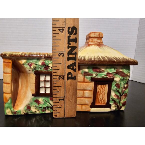 Vintage Set of Cottage Creamer & Sugar Bowl with Lid Made in Occupied Japan - Picture 9 of 10